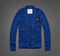 heren abercrombie and fitch truien cardigan knop badge blauw Amsterdam Shop 4wzrr259